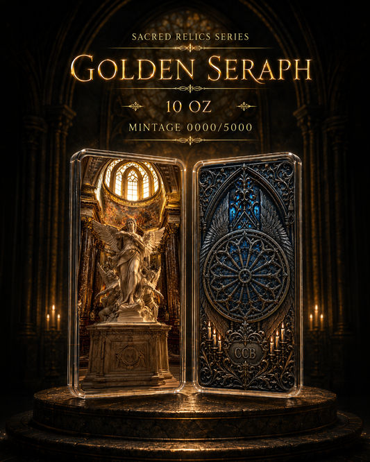 2026 Golden Seraph 10oz Avdp Colorized .999 Copper Bar