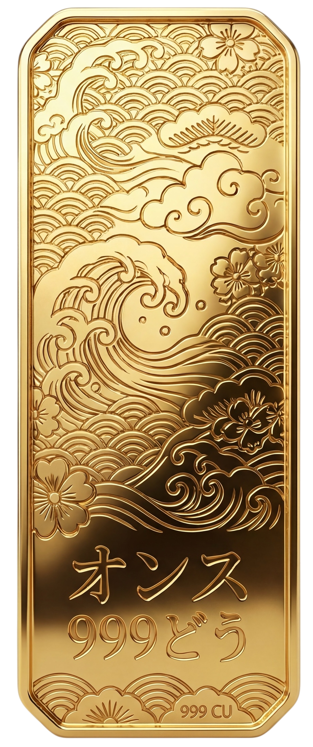 Ancient Legacies - Japan 24k Gold Gilt 1 oz Copper Medal (01/28)