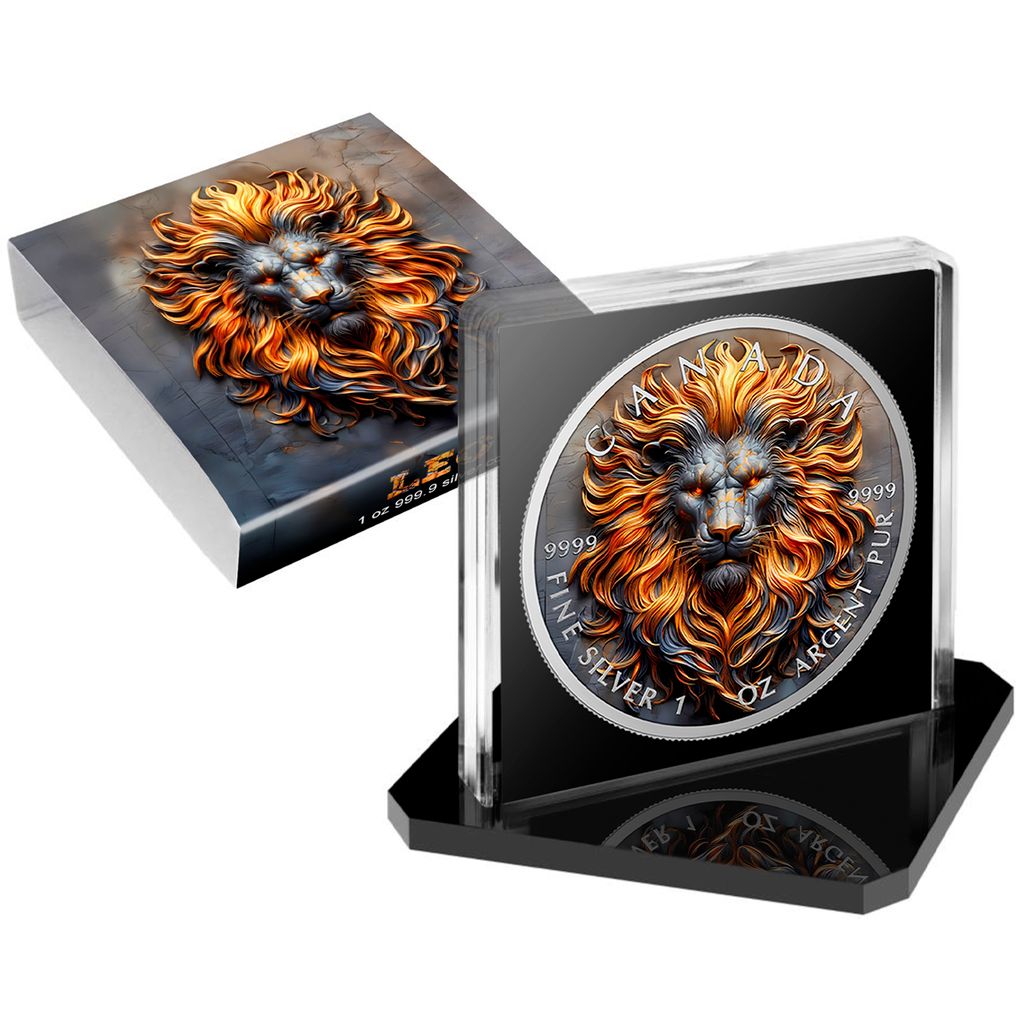 In Stock! 2025 Canada Maple Stone Zodiac Leo Edition 1 oz Silver Coin (100 Mintage)