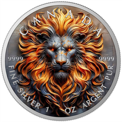 In Stock! 2025 Canada Maple Stone Zodiac Leo Edition 1 oz Silver Coin (100 Mintage)