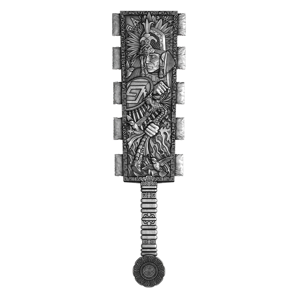 2026 Samoa Huitzilopochtli's Macuahuitl Shaped 2 oz Silver Coin (07/13)