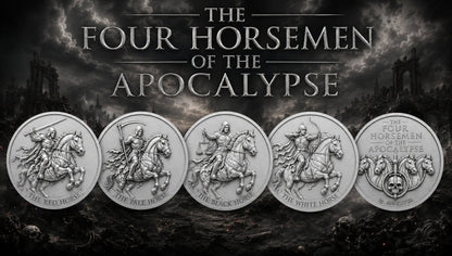 The Four Horsemen of the Apocalypse 4 x 3g Silver Medal Set (07/13)