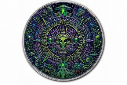 Estimate: Keepers of Quetzalcoatl 1 oz Silver Colorized Medal in Capsule w/COA (499 Mintage) (7/13)