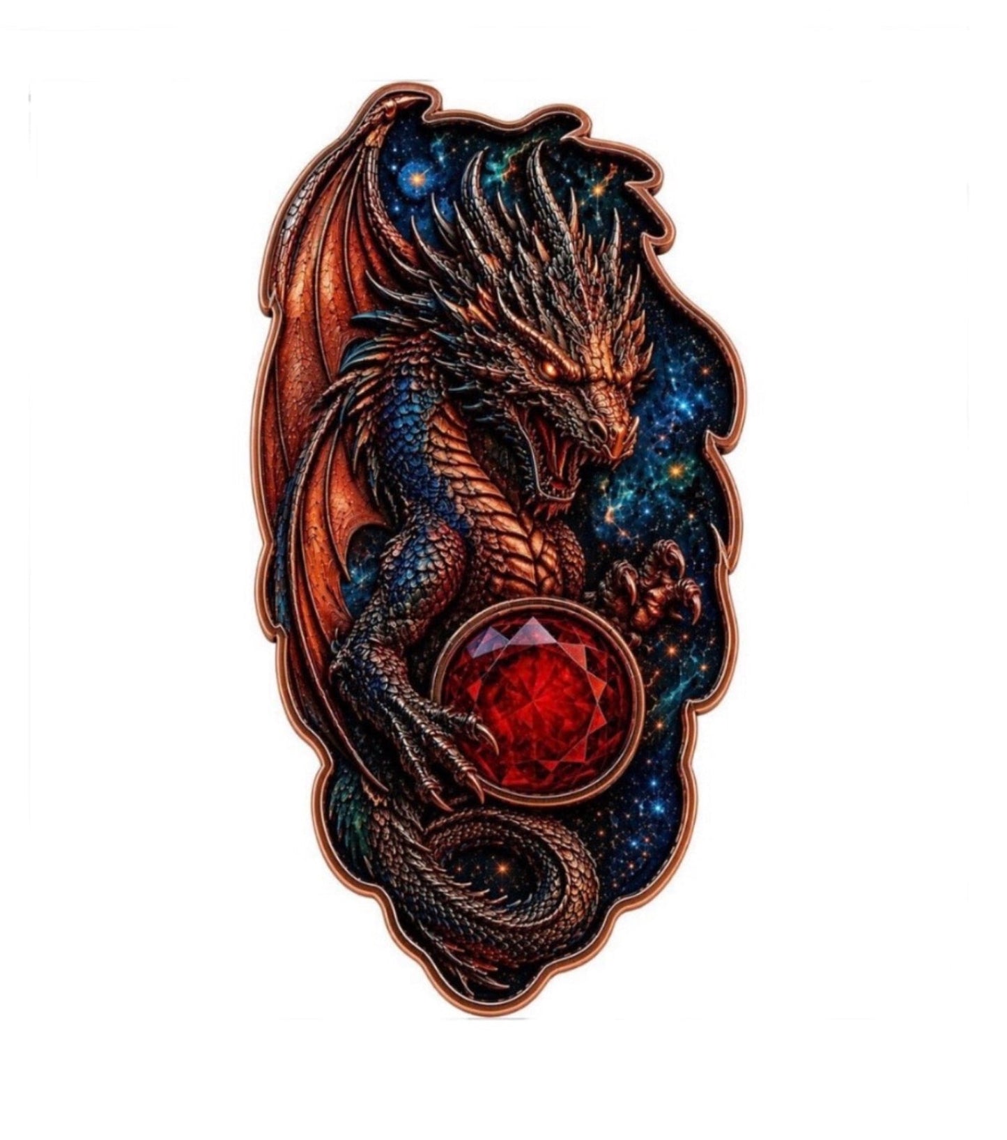 Dragon's Legacy Shaped 1 Kilo Copper Medal (07/16)