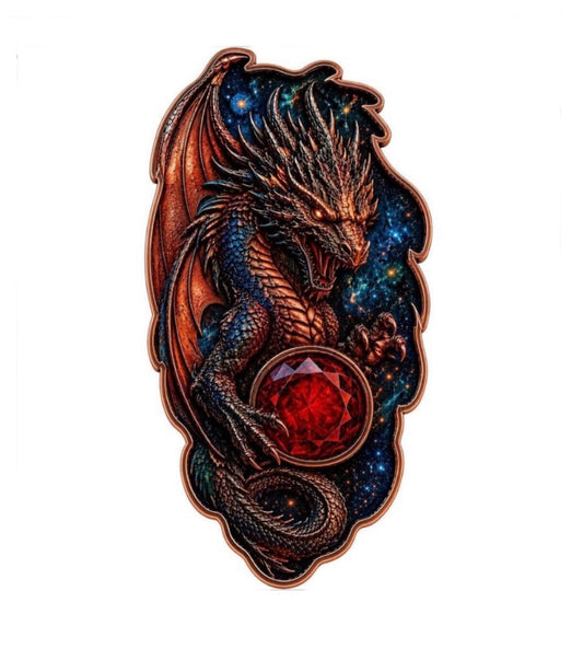 Dragon's Legacy Shaped 1 Kilo Copper Medal (07/16)