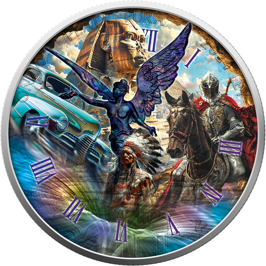 In Stock! 2024 Mexico Libertad Time Travel II Past Edition 1 oz Silver Coin (500 Mintage)