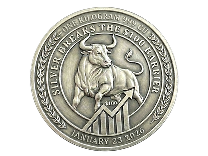 In Stock! 2026 Silver Breaks $100 Bull Market 1 Kilo Copper