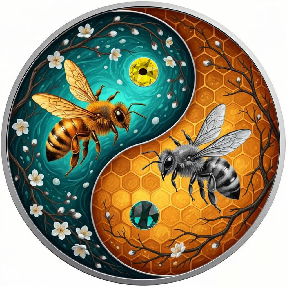 In Stock! 2026 Ultimate Honeybees 1oz bi-metal .999 Copper with Crystals