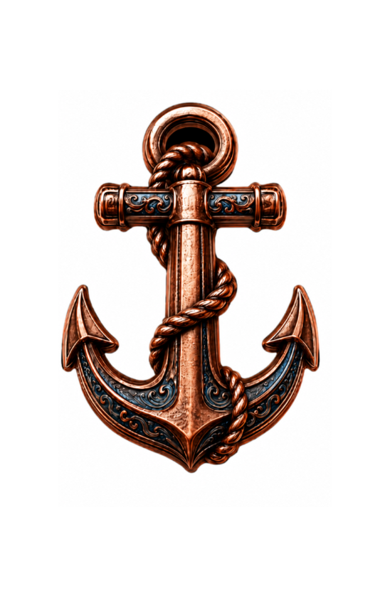 100 Gram Anchor of Strength Colorized Copper in Display Box
