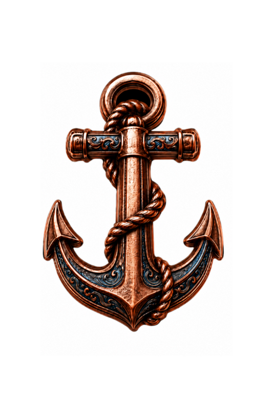100 Gram Anchor of Strength Colorized Copper in Display Box