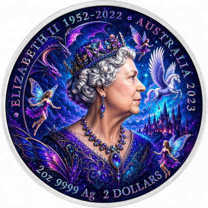 Estimate: 2023 Australia Pegasus Paradise 2 oz Silver Colorized Coin