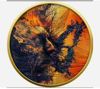 In Stock! 2024 Mexico Libertad Unseen Forces Butterfly Effect 1 oz Silver Hologram Coin .999