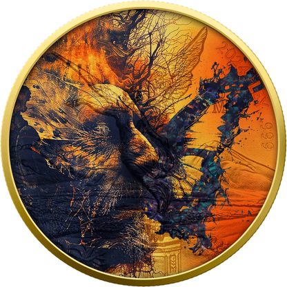 In Stock! 2024 Mexico Libertad Unseen Forces Butterfly Effect 1 oz Silver Hologram Coin .999