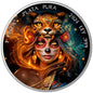 In Stock! 2024 Mexico Libertad Dia de los Muertos Ocelotl Warrior Edition 1 oz Silver Coin