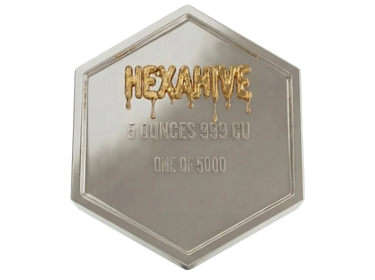 2026 Hexahive Bee Silver Gilded 5 oz Copper Medal (5,000 Mintage)