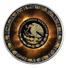 In Stock! AZTEC ECLIPSE LIBERTAD MEXICO 2023 1 OZ FINE SILVER COIN