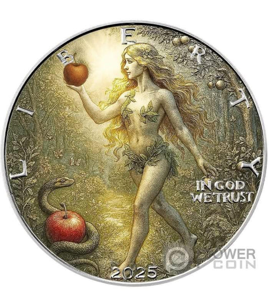 In Stock! FORBIDDEN LIBERTY 1 Oz Silver Coin 1$ USA 2025 in Quadrum w/COA (100 Mintage)