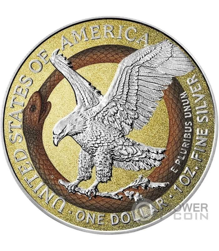 In Stock! FORBIDDEN LIBERTY 1 Oz Silver Coin 1$ USA 2025 in Quadrum w/COA (100 Mintage)