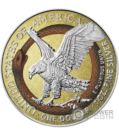 In Stock! FORBIDDEN LIBERTY 1 Oz Silver Coin 1$ USA 2025 in Quadrum w/COA (100 Mintage)