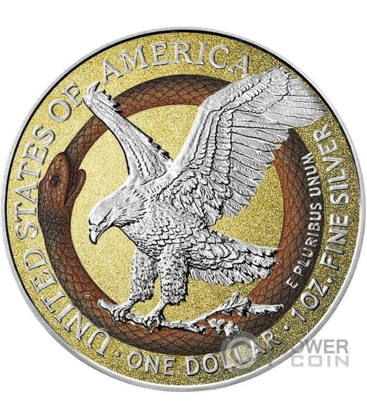 In Stock! FORBIDDEN LIBERTY 1 Oz Silver Coin 1$ USA 2025 in Quadrum w/COA (100 Mintage)