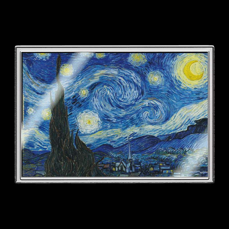 In Stock! 2026 Ghana Starry Night by Vincent Van Gogh 5g Silver Foil