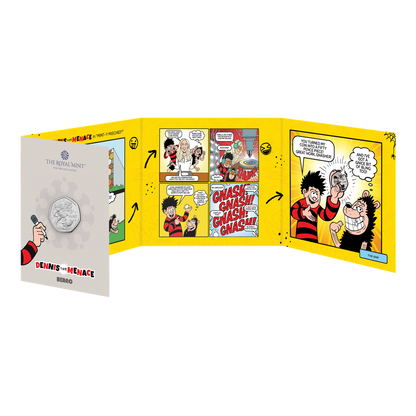 2026 Great Britain Dennis the Menace 75th Anniversary  8g CN Coin in Card
