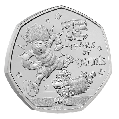 2026 Great Britain Dennis the Menace 75th Anniversary  8g CN Coin in Card