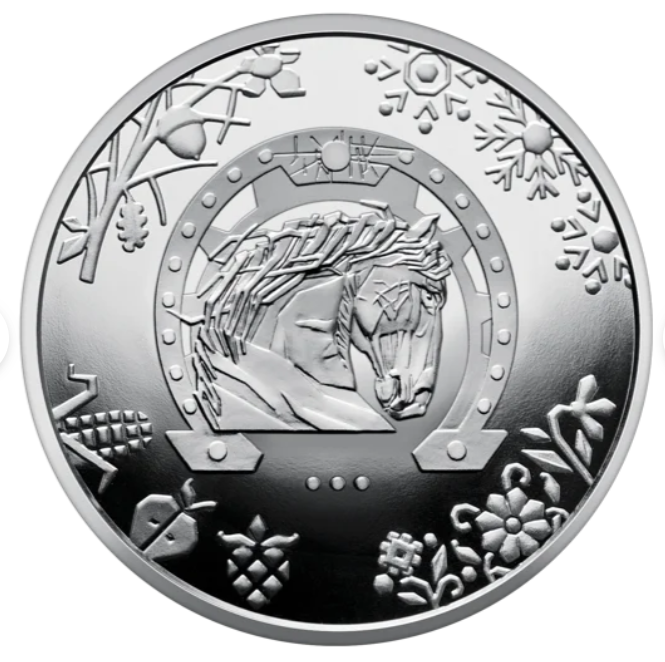 In Stock! 2026 Ukraine Year of the Horse 16.5g CN Coin in Card