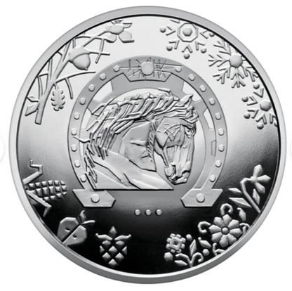 In Stock! 2026 Ukraine Year of the Horse 16.5g CN Coin in Card