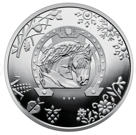 In Stock! 2026 Ukraine Year of the Horse 16.5g CN Coin in Card