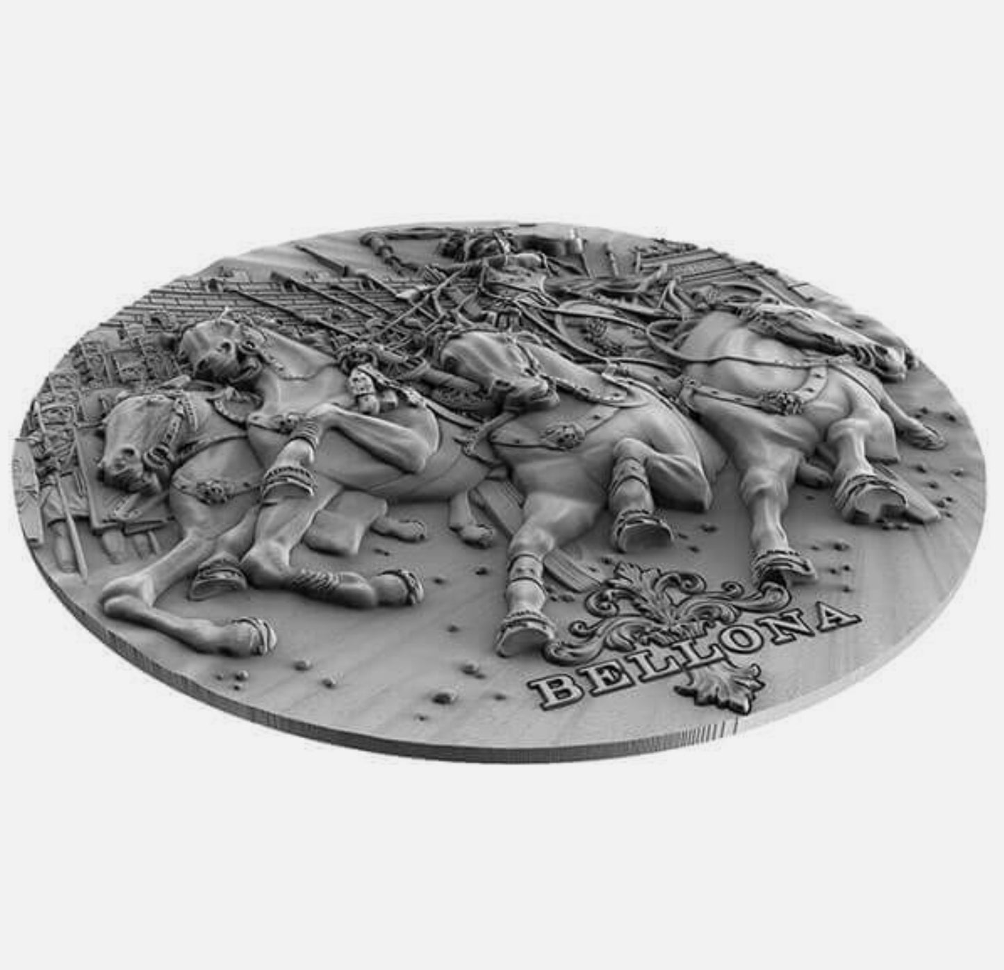 In Stock! 2018 Niue Bellona Roman Gods 2 oz Antique finish Silver Coin