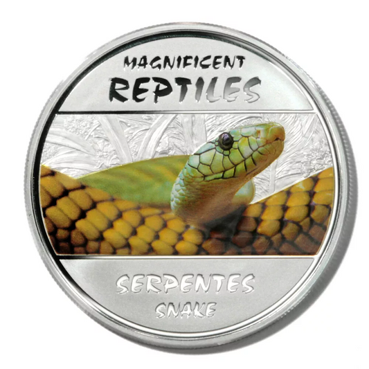 2013 Congo Magnificent Reptiles 4 x 20g Silver Coin Set