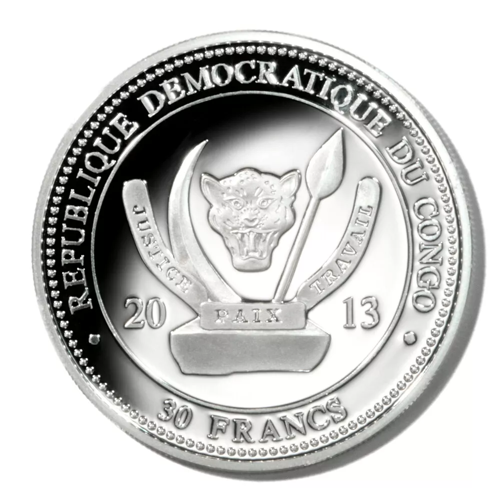 2013 Congo Magnificent Reptiles 4 x 20g Silver Coin Set