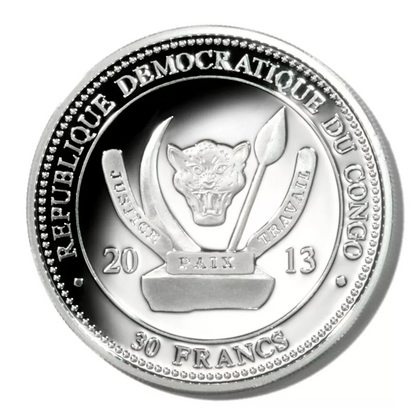 2013 Congo Magnificent Reptiles 4 x 20g Silver Coin Set
