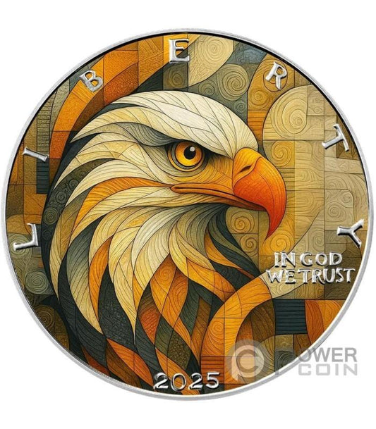 In Stock! EAGLE Picasso Untamed 1 Oz Silver Coin 1$ USA 2025 (100 Mintage)