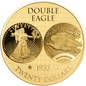 Chad 1933 U.S. Double Eagle Tribute 1/200 oz Gold Coin