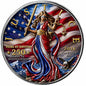 See the back! 2026 Niue Lady Justice - 250 Years of Justice 1 oz Silver Colorized Coin (250 Mintage)