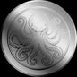 In Stock! Double weight! 2026 Liberia Kraken 1/500 oz .999 Platinum Coin in Card