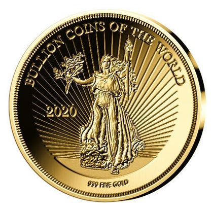 In Stock! 2020 Chad Bullion Coins of the World American Liberty 1/500 oz Gold Coin