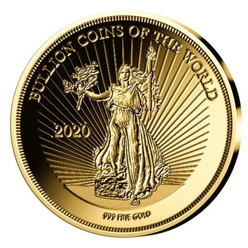 In Stock! 2020 Chad Bullion Coins of the World American Liberty 1/500 oz Gold Coin