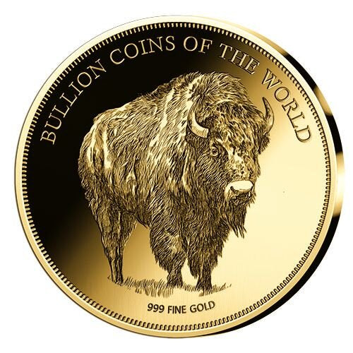 In Stock! 2020 Chad Bullion Coins of the World Buffalo 1/500 oz Gold Coin