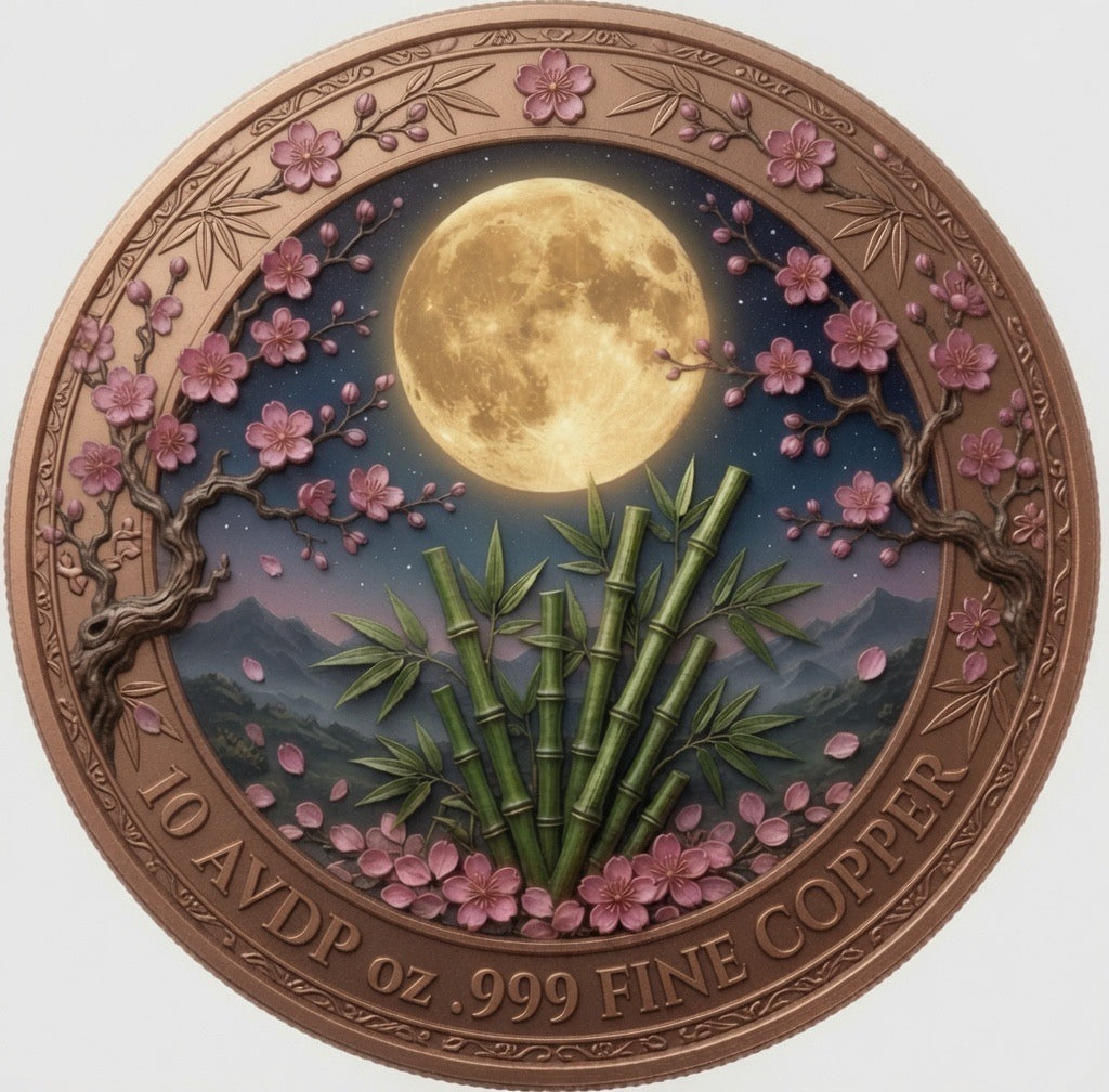10oz AVDP Copper Panda: CAPSULE INCLUDED