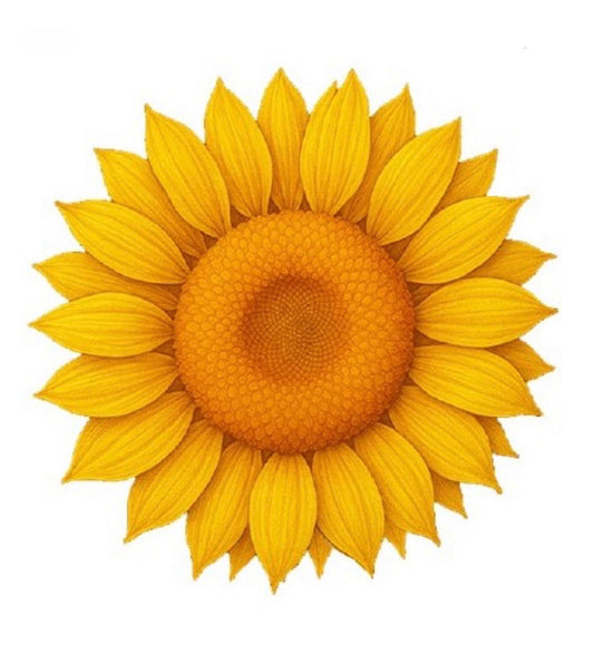 10oz UHR Sunflower Custom Shaped Copper in Capsule (Ultra High Relief)