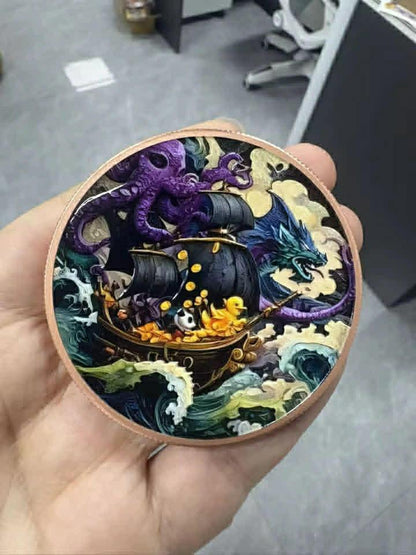 Stackin & Quackin Series #1: Quackin's Treasure 5 oz Colorized Copper Medal
