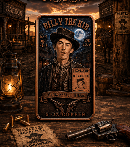 Billy the Kid 5 oz Copper (2nd in series)