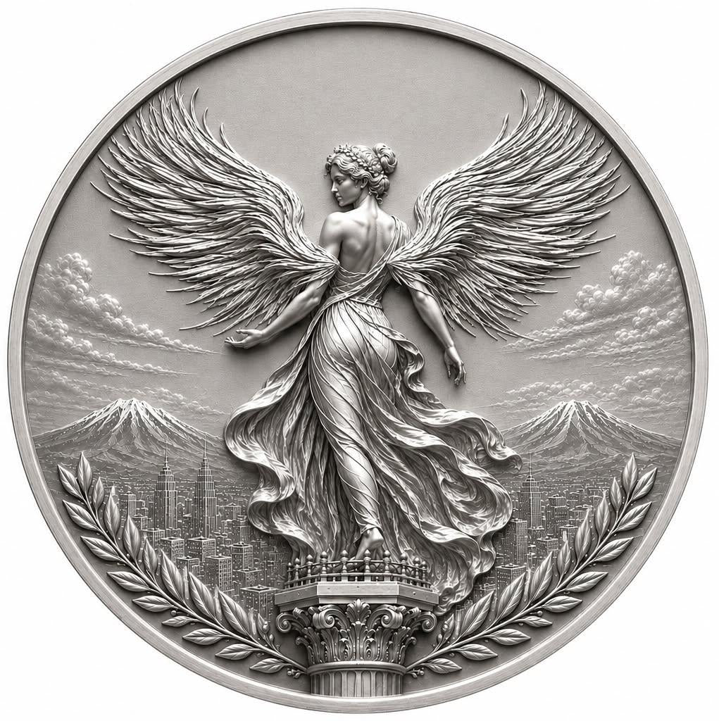Mexico Libertad Classico 3g .999 Silver Medal. See the Back!
