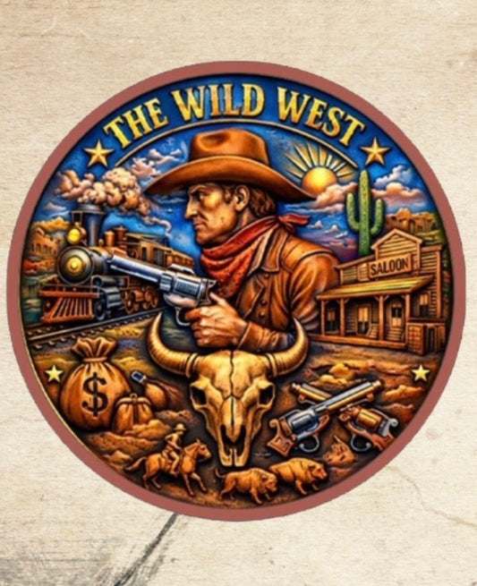 The Wild West 5 oz Copper Colorized Come in capsules