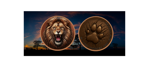 5oz UHR Roar of the King Colorized Copper in Capsule (5000 mintage)