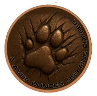 5oz UHR Roar of the King Colorized Copper in Capsule (5000 mintage)