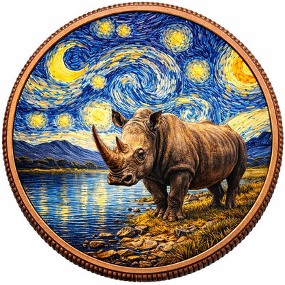 You get ALL 5! 2026 African Big 5 Starry Night Fusion 1oz .999 Copper in Blister